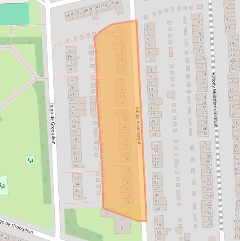 Kaart van postcodegebied 5652GR.