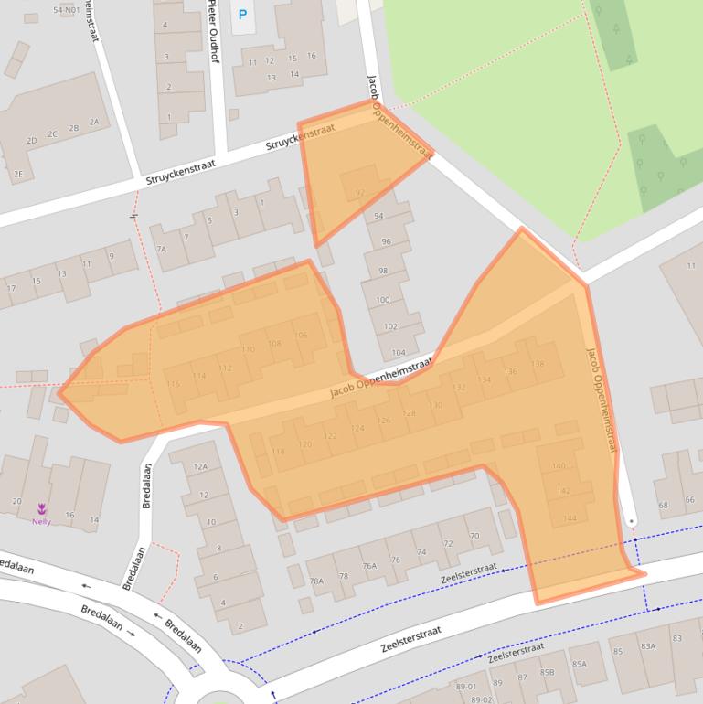 Kaart van postcodegebied 5652HE.