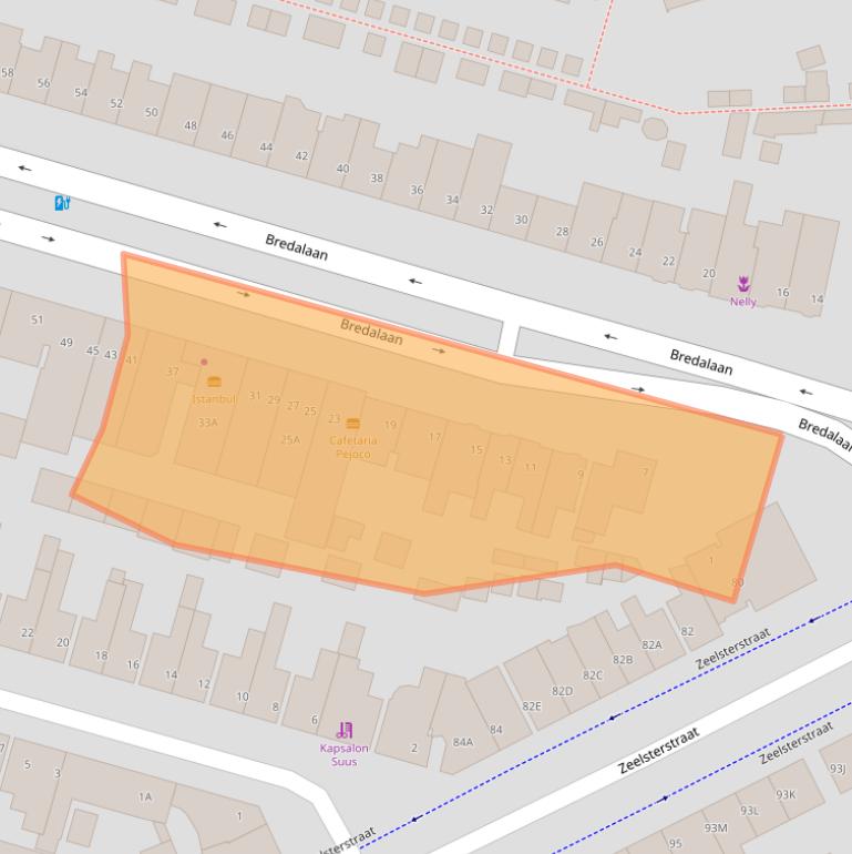 Kaart van postcodegebied 5652JA.