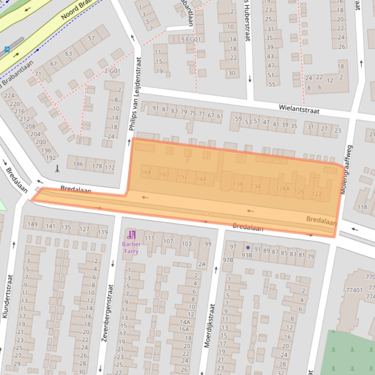 Kaart van postcodegebied 5652JJ.