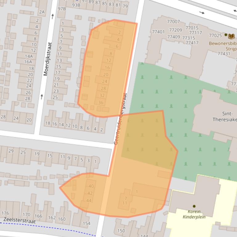 Kaart van postcodegebied 5652JL.