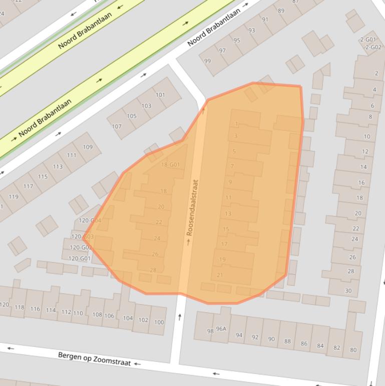 Kaart van postcodegebied 5652JW.