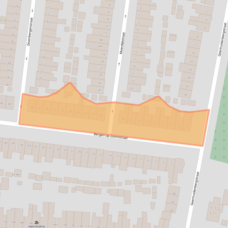 Kaart van postcodegebied 5652KD.