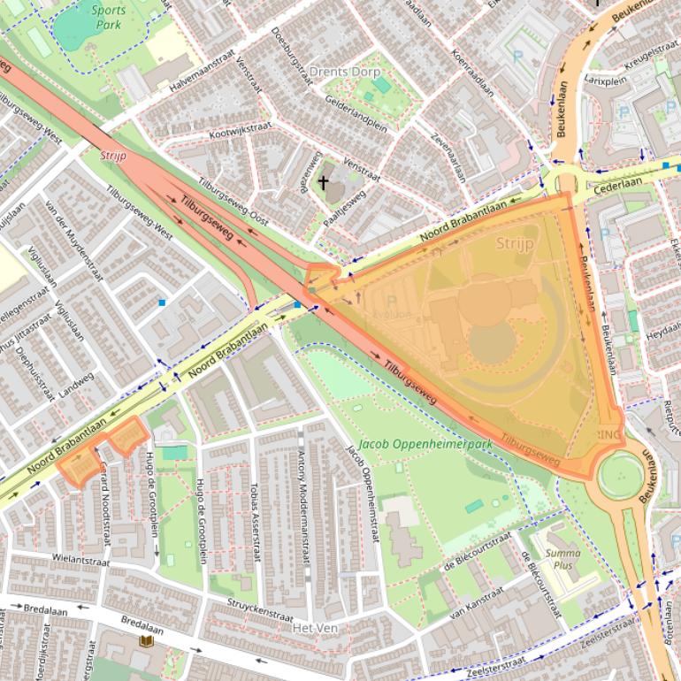 Kaart van postcodegebied 5652LA.