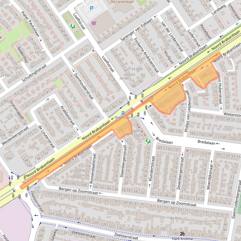Kaart van postcodegebied 5652LB.