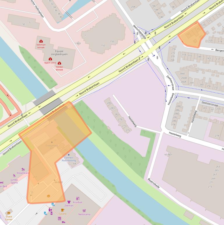 Kaart van postcodegebied 5652LD.