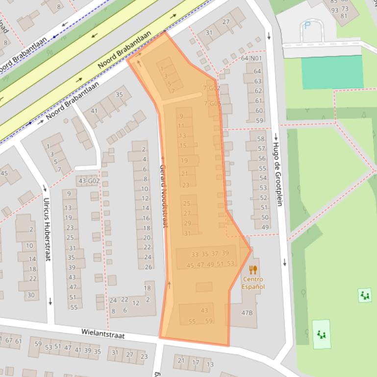 Kaart van postcodegebied 5652LM.