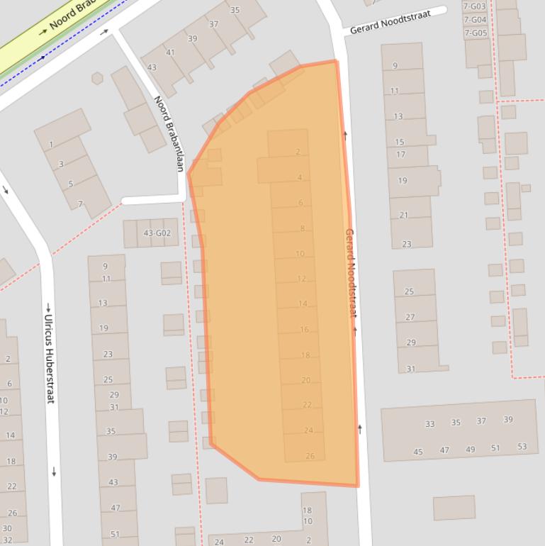 Kaart van postcodegebied 5652LN.