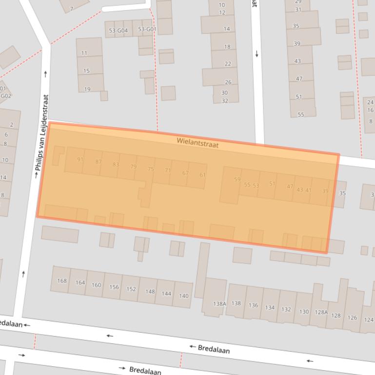 Kaart van postcodegebied 5652LR.