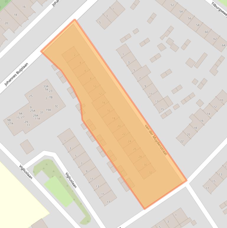 Kaart van postcodegebied 5652NG.