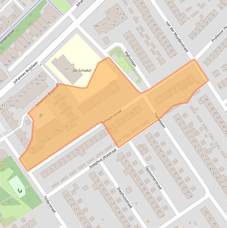 Kaart van postcodegebied 5652NT.