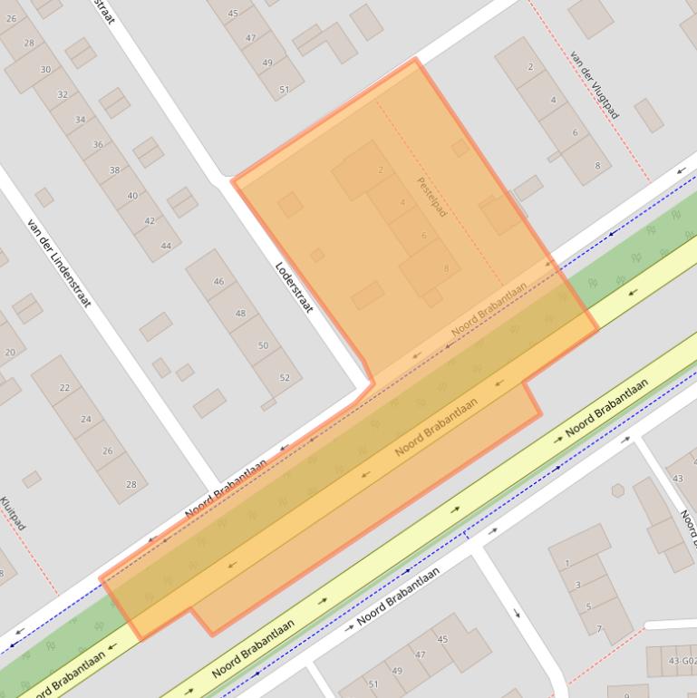 Kaart van postcodegebied 5652PB.