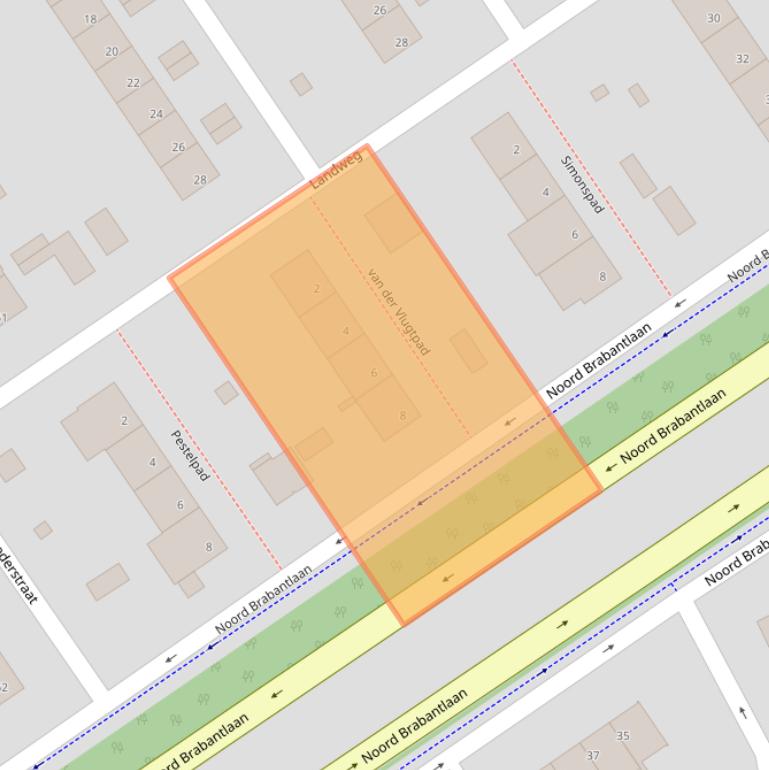 Kaart van postcodegebied 5652PC.