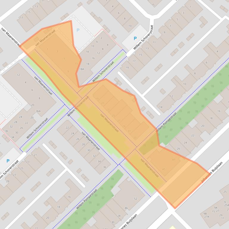 Kaart van postcodegebied 5652RE.