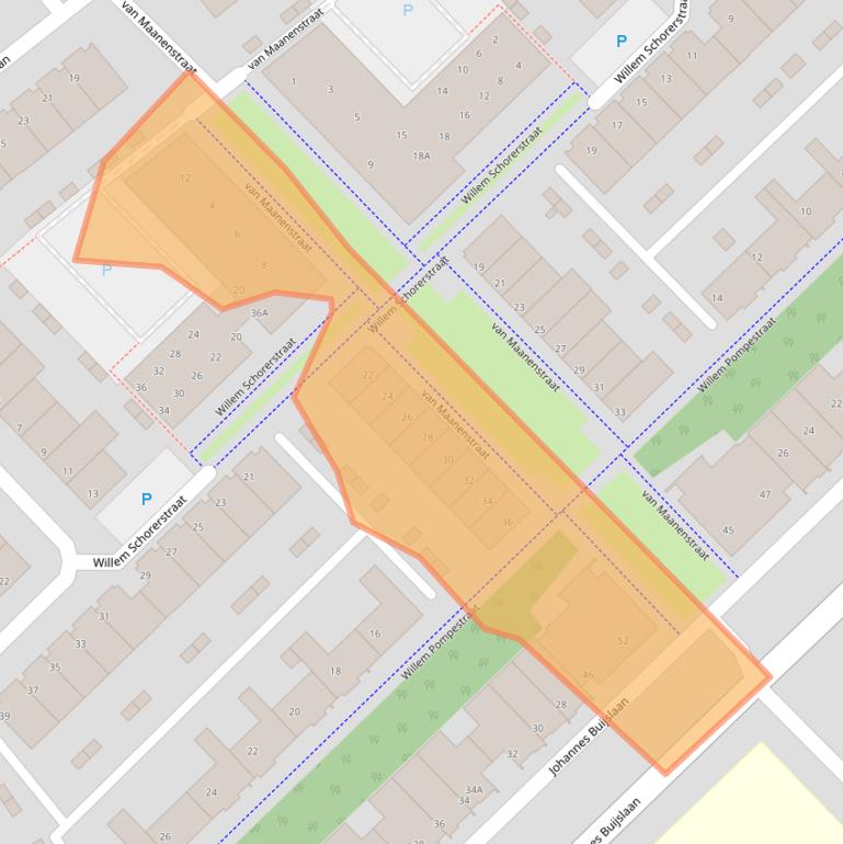 Kaart van postcodegebied 5652RG.