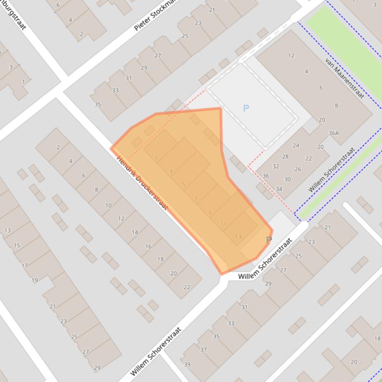 Kaart van postcodegebied 5652RH.