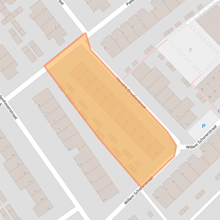 Kaart van postcodegebied 5652RJ.