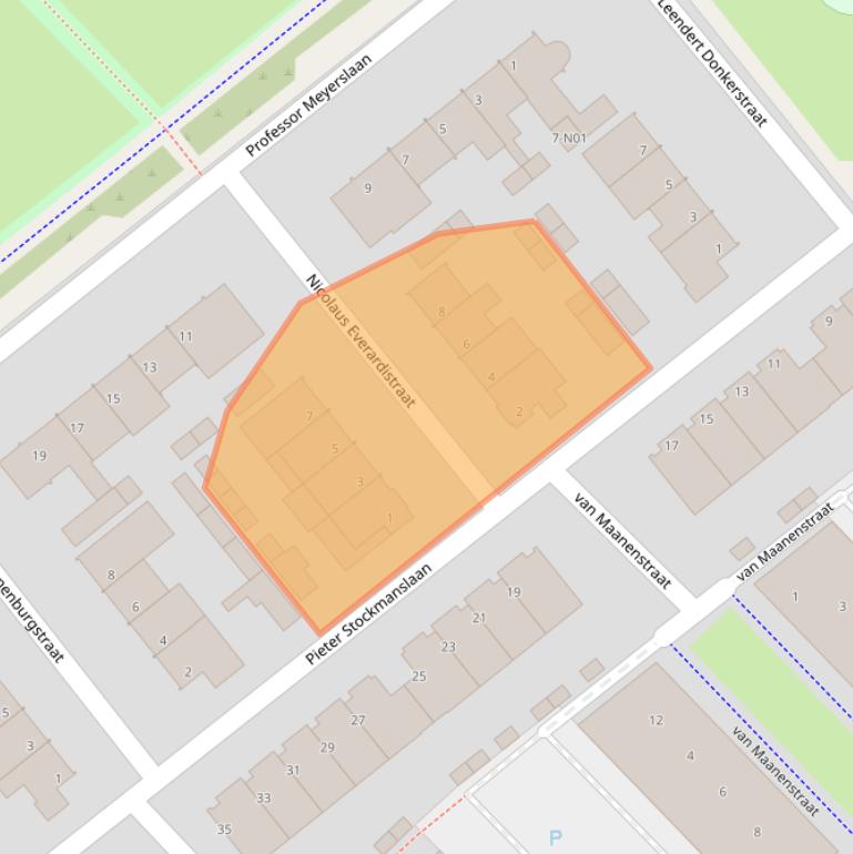 Kaart van postcodegebied 5652RN.