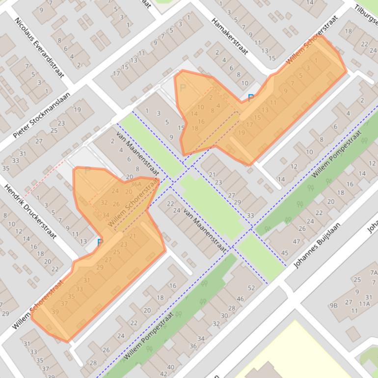 Kaart van postcodegebied 5652RR.
