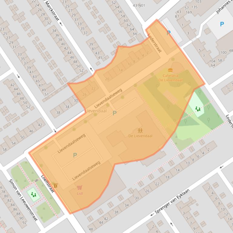 Kaart van postcodegebied 5652SB.
