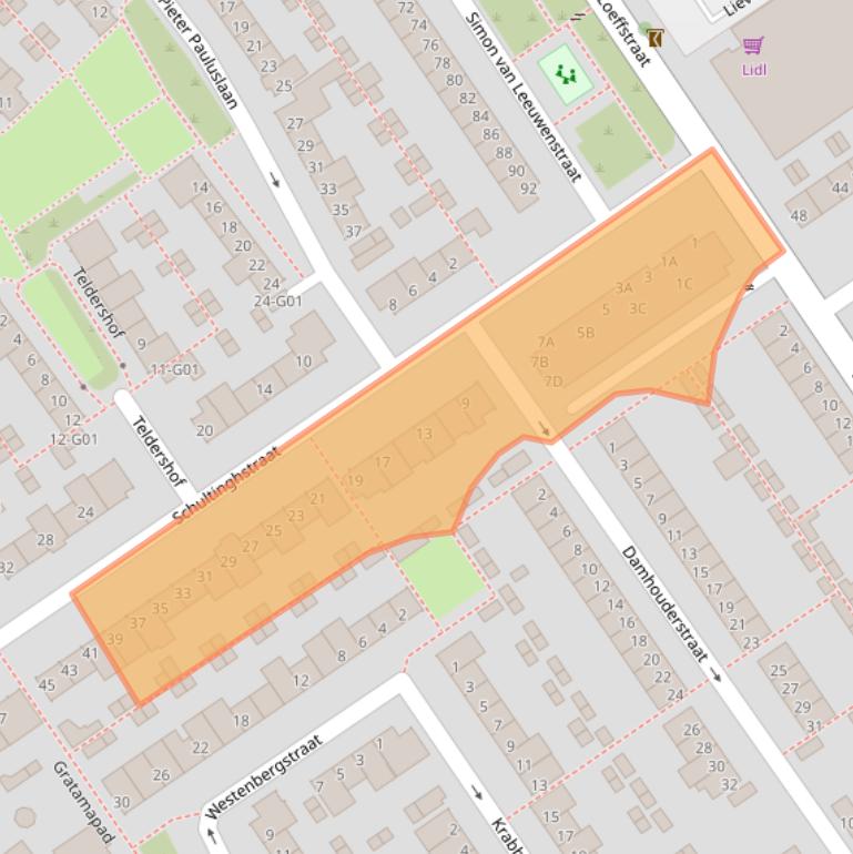 Kaart van postcodegebied 5652VA.