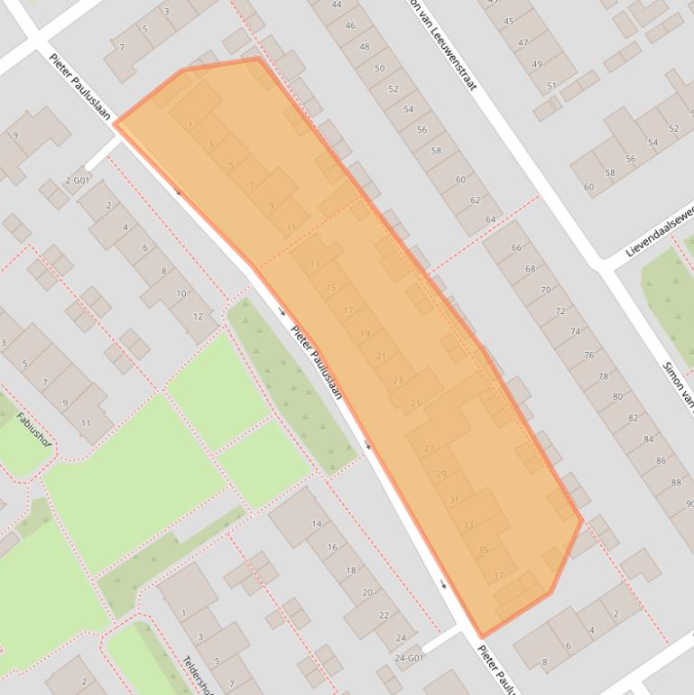 Kaart van postcodegebied 5652VD.