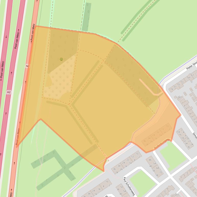 Kaart van postcodegebied 5652XA.