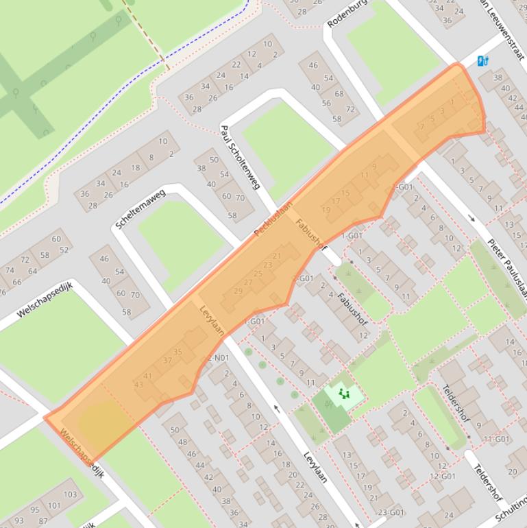 Kaart van postcodegebied 5652XP.