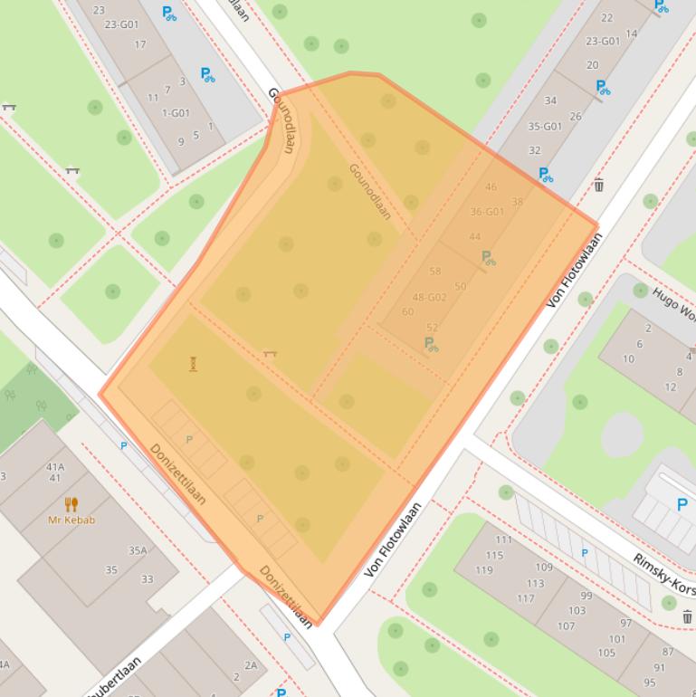 Kaart van postcodegebied 5653AE.