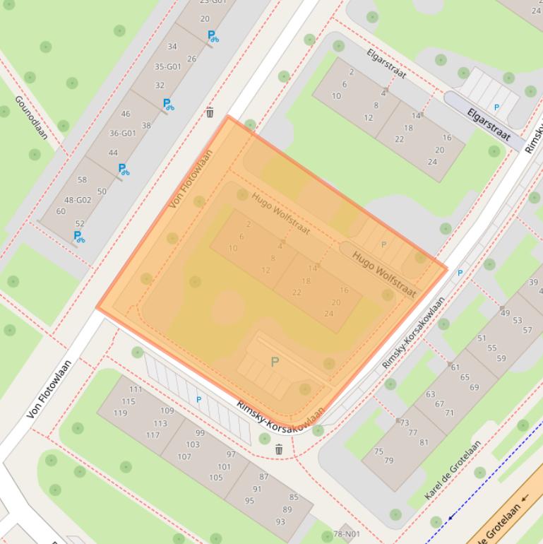 Kaart van postcodegebied 5653AG.