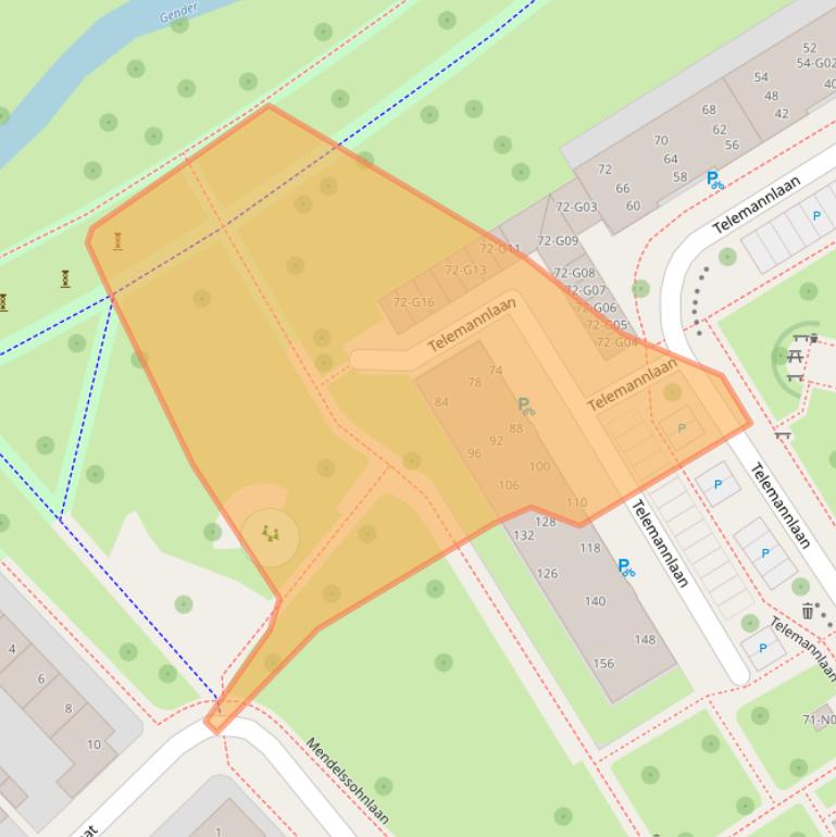 Kaart van postcodegebied 5653AP.