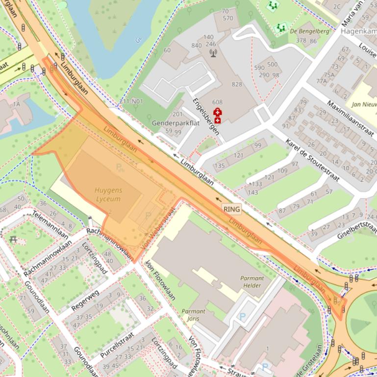 Kaart van postcodegebied 5653AT.