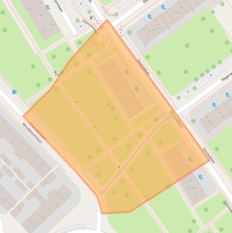 Kaart van postcodegebied 5653AZ.