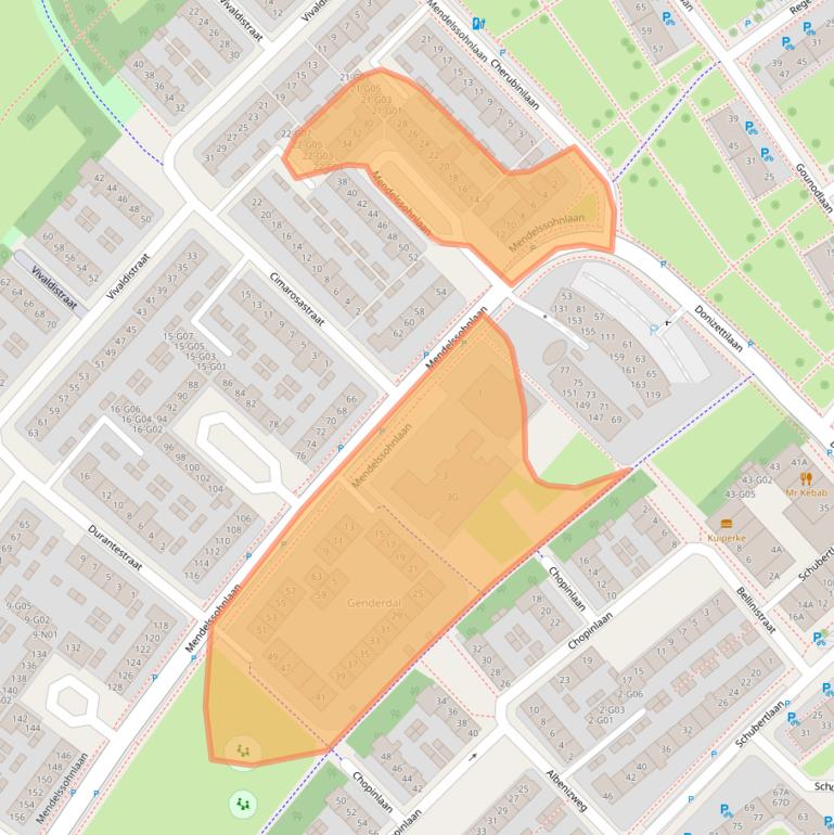 Kaart van postcodegebied 5653BC.