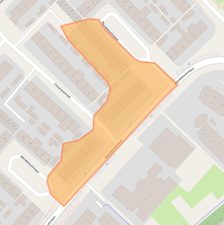 Kaart van postcodegebied 5653BD.