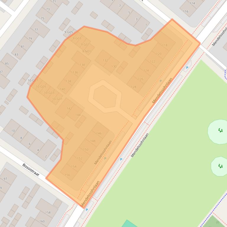 Kaart van postcodegebied 5653BG.