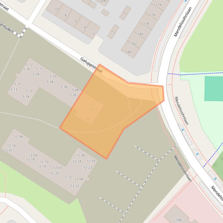 Kaart van postcodegebied 5653BJ.