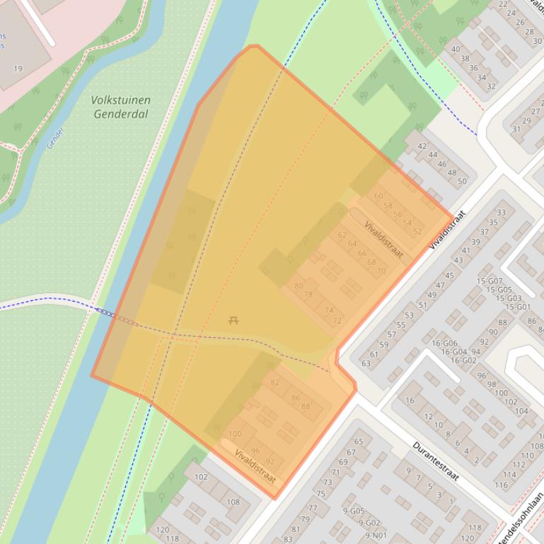 Kaart van postcodegebied 5653BS.
