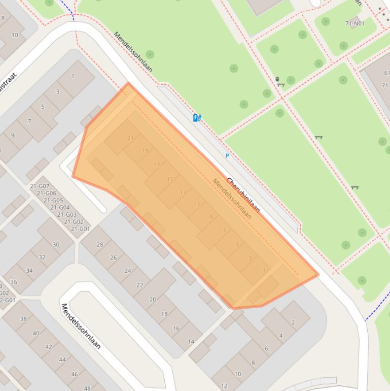 Kaart van postcodegebied 5653CB.