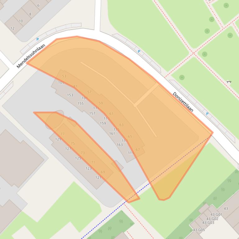 Kaart van postcodegebied 5653CC.