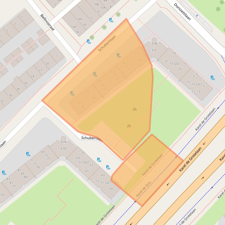 Kaart van postcodegebied 5653EA.