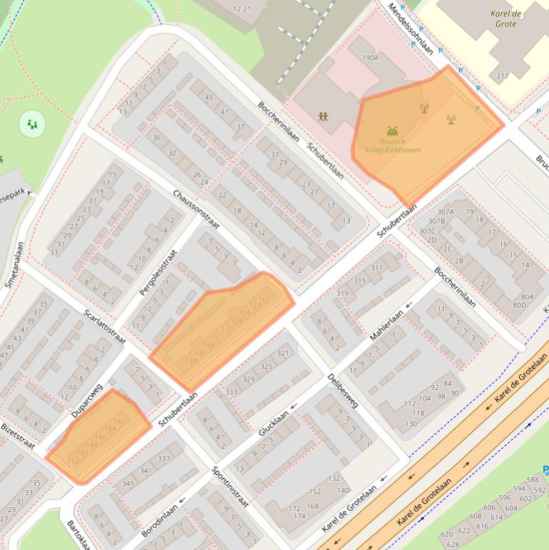 Kaart van postcodegebied 5653EP.