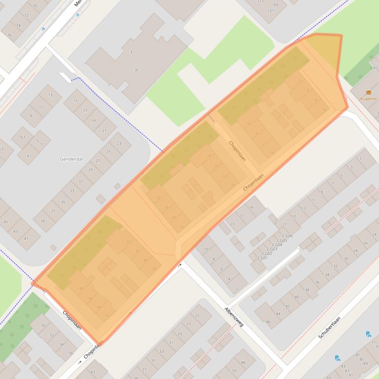 Kaart van postcodegebied 5653EW.