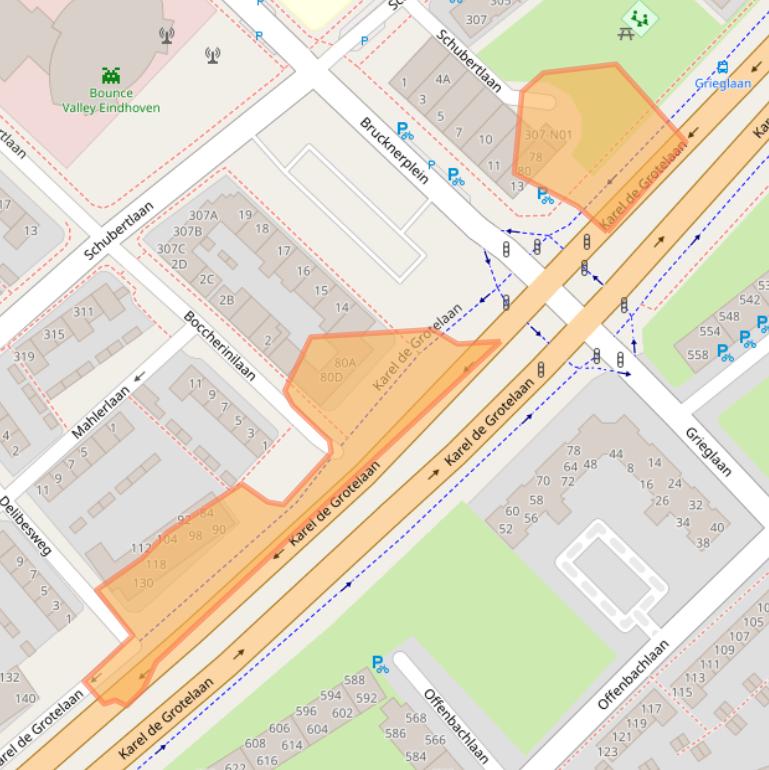 Kaart van postcodegebied 5653HA.