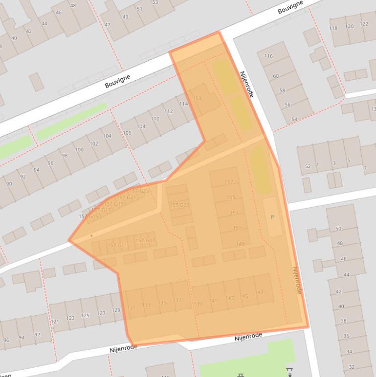 Kaart van postcodegebied 5653JE.