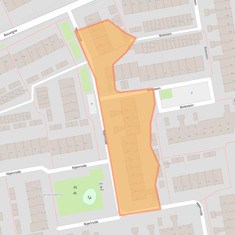 Kaart van postcodegebied 5653JH.