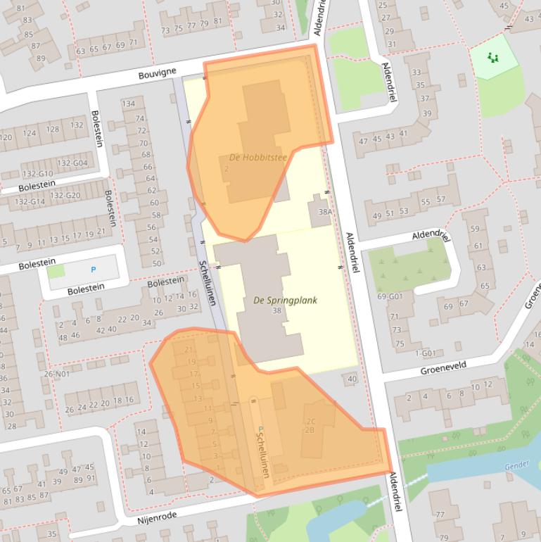 Kaart van postcodegebied 5653JM.