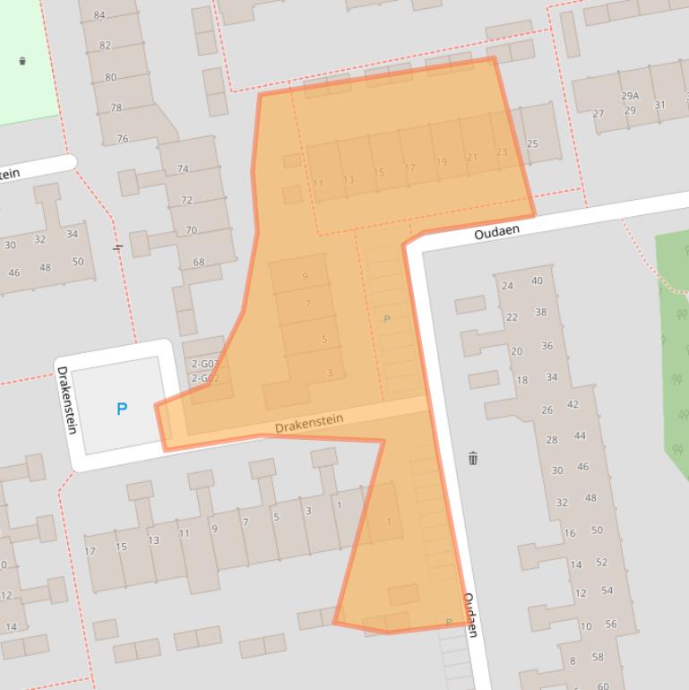 Kaart van postcodegebied 5653KA.
