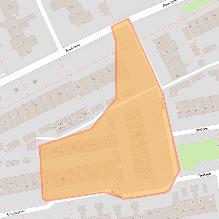 Kaart van postcodegebied 5653KD.