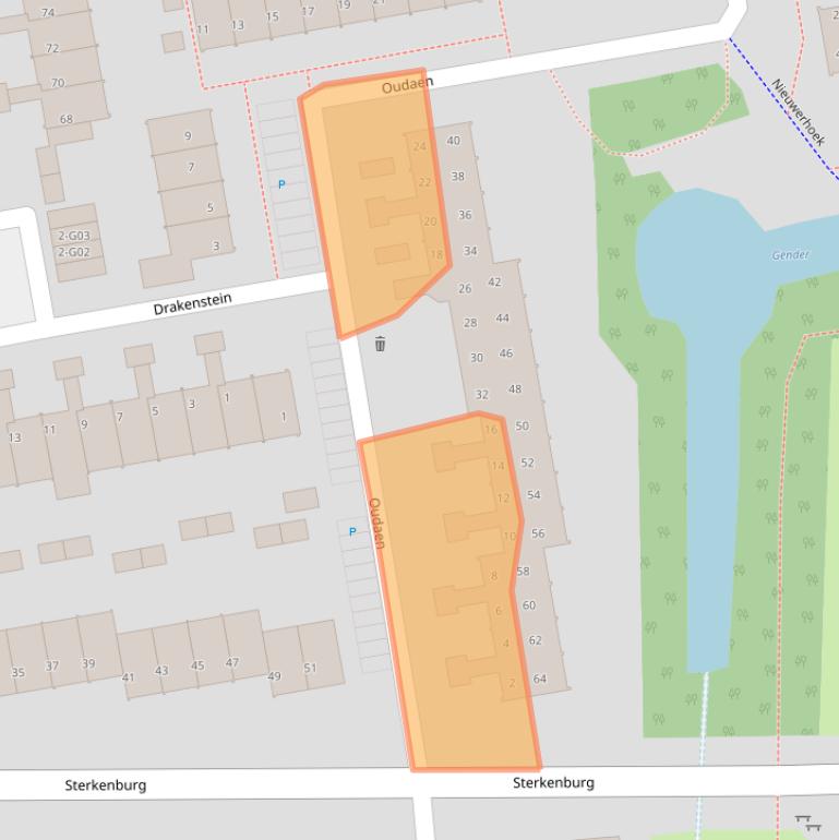 Kaart van postcodegebied 5653KE.